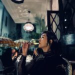 Miriam Yeung Chin-Wah Instagram – Cheers to taking a break! 🥂 After a busy stretch, it’s time to treat myself to a glass of champagne 🍾 #Selfcare #Reward #Busybee #TreatYoself #Relaxation #ChampagneLover #WorkPlayBalance