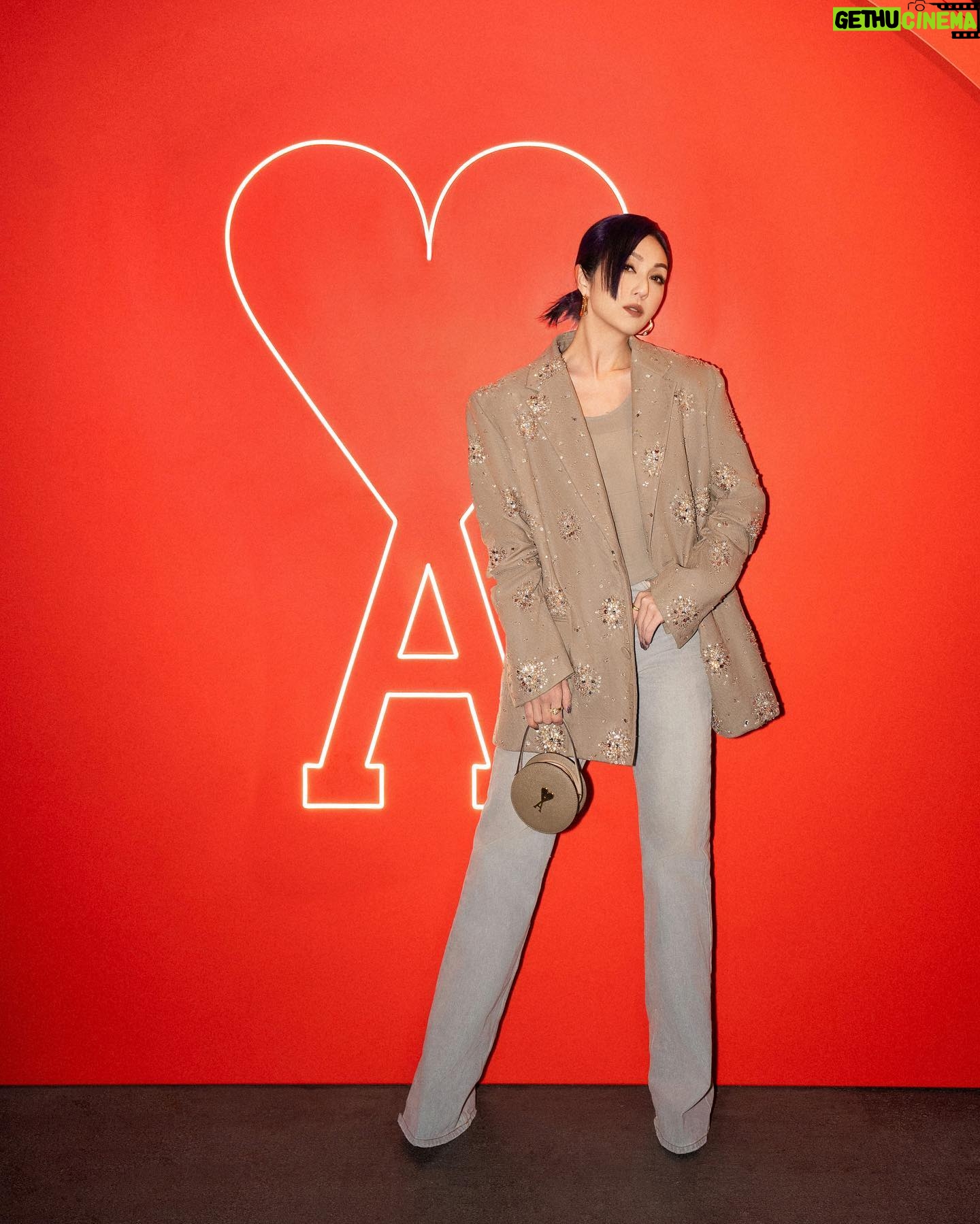 Miriam Yeung Chin-Wah Instagram - Thank you so much for having me 🖤 @amiparis #ami