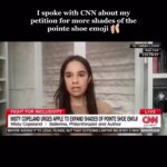 Misty Copeland Instagram – Thank you @cnn for having me to discuss the push for a more inclusive ballet pointe shoe emoji and why it matters, sign the petition at the link in bio ❤️ #MakeAPointe