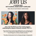 Misty Copeland Instagram - I am so so excited to be joined by the incredible @mistyonpointe this Friday for the third in my series of Coffee Dates leading up to the launch of my memoir, Wildflower 🪷 I can’t believe it, but we are officially just TWO WEEKS AWAY from pub date!! With that in mind, I feel so lucky to get to chat with Misty about topics near and dear to me, that I also get into in my book. I am in total awe of her and everything she’s accomplished - this week, we will be discussing your questions (info for how to submit in stories!) as well as the challenges of life in the public eye, facing and overcoming adversity at a young age, body image, and more. These subjects are so important to me, so I’m incredibly excited to get to speak candidly and openly about them with someone I am grateful to call a close friend. Please join me and Misty this Friday for this very special convo, and again, more info in stories to sign up!