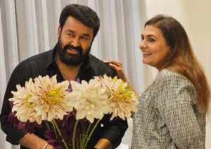 Mohanlal Instagram - Happy Anniversary, my love! Cheers to many more years of love and happiness ❤️