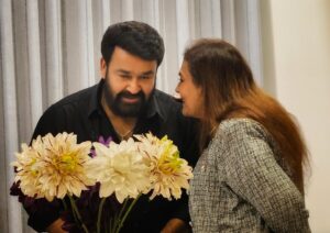 Mohanlal Instagram - Happy Anniversary, my love! Cheers to many more years of love and happiness ❤️