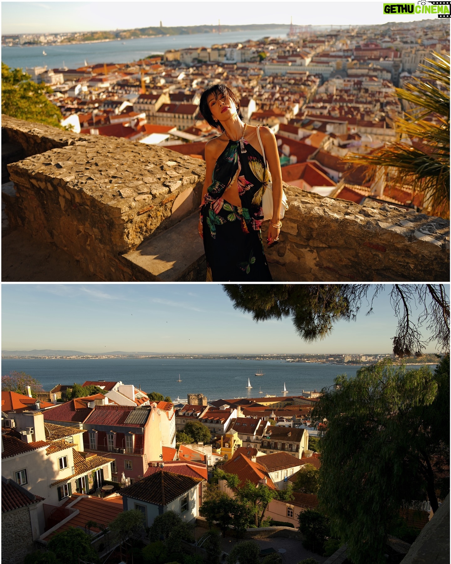 Molly Chiang Instagram - OMG guys, I’m finally here in beautiful Lisbon, Portugal! 😍❤️ This is my first time in Portugal and I‘m so excited! 🤩 I’ve been wanting to come here for ages and I can‘t wait to start exploring this amazing city! ✨🦋🌄 - Oh ya 瞬間移動我來到了《葡萄牙里斯本》 😍❤️ 這也是我人生第一次葡萄牙🤩 想來這裡好久了!!! 這次終於有機會🥹 廣大的朋友們 請推薦我所有里斯本必吃必逛必拍🙏🏽😂 各位大大的清單來來來 昨天下午抵達里斯本 第一站去了《Castelo de S. Jorge #聖若熱城堡 》🏰 來里斯本一定要到這樣的觀景台來一張整座城市盡收眼底的美照吧🥰 查了一下里斯本的觀景台們 後來我選了來這裡拍 #聖若熱城堡 需要門票入場 里斯本也有免費的觀景台可以拍到美景 我個人喜歡城堡這裡的石頭城牆 我比較希望拍起來下面不是柵欄 這樣拍起來更有Feel😝 然後建議大家可以夕陽前一、兩個小時來 這樣拍起來光非常非常美!!! 加上里斯本夕陽真的絕美 現在夏天日落時間比較晚 大概晚上20:50-21:00才夕陽🤣 白天時間非常久(所以一天拍照時間有很多哈哈哈) 大家來里斯本可以自己上網看看各個觀景台 看自己喜歡哪一個景來決定拍攝地點🫰🏾 里斯本之旅還有很多驚喜要給大家 真的可以再繼續期待一下了😉😏