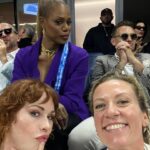 Molly Ringwald Instagram – Trying to serve up @lavernecox level attitude… but I think I need a few tutorials ⚡️#usopen #cadillac