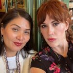Molly Ringwald Instagram – Werking the angles with Ming Ye the magical unicorn 🦄 (according to @zoecassavetes 💗)