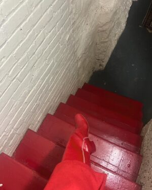 Molly Ringwald Instagram - When you and your new red Rachel Comey boots match the stairwell you have to document. ♥️