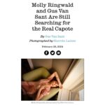 Molly Ringwald Instagram – Thank you Interview Magazine for facilitating this conversation! Link in bio #capote #swans #feud