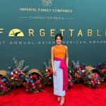 Momona Tamada Instagram - thank you @character.media for having me! 🧡🩷🩵 the unforgettable gala is always one to remember and i’m so lucky to have this community!! 👗 @samanthamcmillen_stylist @carolinaherrera 🎀 💄 @fa.rm.er @yukari.makeup
