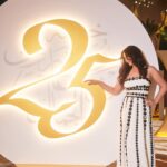 Mona Zaki Instagram - Celebrated a memorable night with @lorealmiddleeast 25th anniversary #CreateTheBeautyThatMovesTheWorld #25YearsOfBeauty Thanks the team behind my look ♥️ Styled by : @mohamedashraff Dress: @eliesaabworld Jewelry @tiffanyandco Hair : @rafifazaa Make up : @ojmakeupartist #CreateTheBeautyThatMovesTheWorld #25YearsOfBeauty