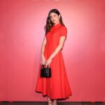 Monica Barbaro Instagram - Genuinely fun night with @dior friends. Wearing rouge for Rouge and of course I had to twirl. @diorbeauty #rougedior