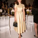 Monica Barbaro Instagram - The most elegant evening in a garden of all places (my favorite!). Thank you @diorbeauty @brooklynbotanic and Jean Michel Othoniel for the gorgeous setting. Also @rachelbrosnahan and @karleefomo for making me feel at home away from home and of course @bridgetbragerhair and @samanthalmua for the glam.