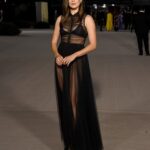 Monica Barbaro Instagram - Thank you @academymuseum for a beautiful night and for celebrating the history of cinema and the many artists it takes to create the movies we all know and love. I’m so glad this museum exists in LA. styled by: @jeanannwilliams dress and heels: @dior makeup: @katesynnottmakeup hair ( color): @eddie_cook