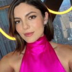 Monica Barbaro Instagram - Of course I had to wear rosa mexicano for the At Midnight premiere 🇲🇽💕 watch it on @paramountplus !