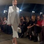 Monica Barbaro Instagram - stunning designs and mesmerizing location choice by @toryburch and what a treat to make some new friends in a mix of so many lovely people makeup by @misha212 hair by @jacobrozenberg styled by @jeanannwilliams At the @amnh Gilder Center for Science, Education and Innovation