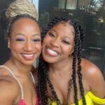 Monique Coleman Instagram – ✨ It was SO special to attend the launch celebration of @saintheron Small Matter Art Objects: Glassware 001 at the estate of California’s first black architect Paul R. Williams with my sis @domfishback ✨ 

“A House Is Not A Home” (2023) was inspired by the iconic Luther Vandross song and each glass object is a testament to the strength, beauty, and vibrancy of Black identity framed by artistic expression and heritage! 

I’m forever in awe of the intentional waves @solangeknowles x @saintheron is making across industries to center black excellence & advance the culture!

👗 @semsem 
🙏🏾 @maisonpriveepr_la