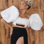 Monique Coleman Instagram - 🦋✨11.1 ✨🦋 “We delight in the beauty of the butterfly, but rarely admit the changes it has gone through to achieve that beauty.” ― Maya Angelou 📸 @annamuradas 👗 @atelierndigo 🙏🏾 @maisonpriveepr_la 💄 @veronica_kole #mightymo #countdownto43