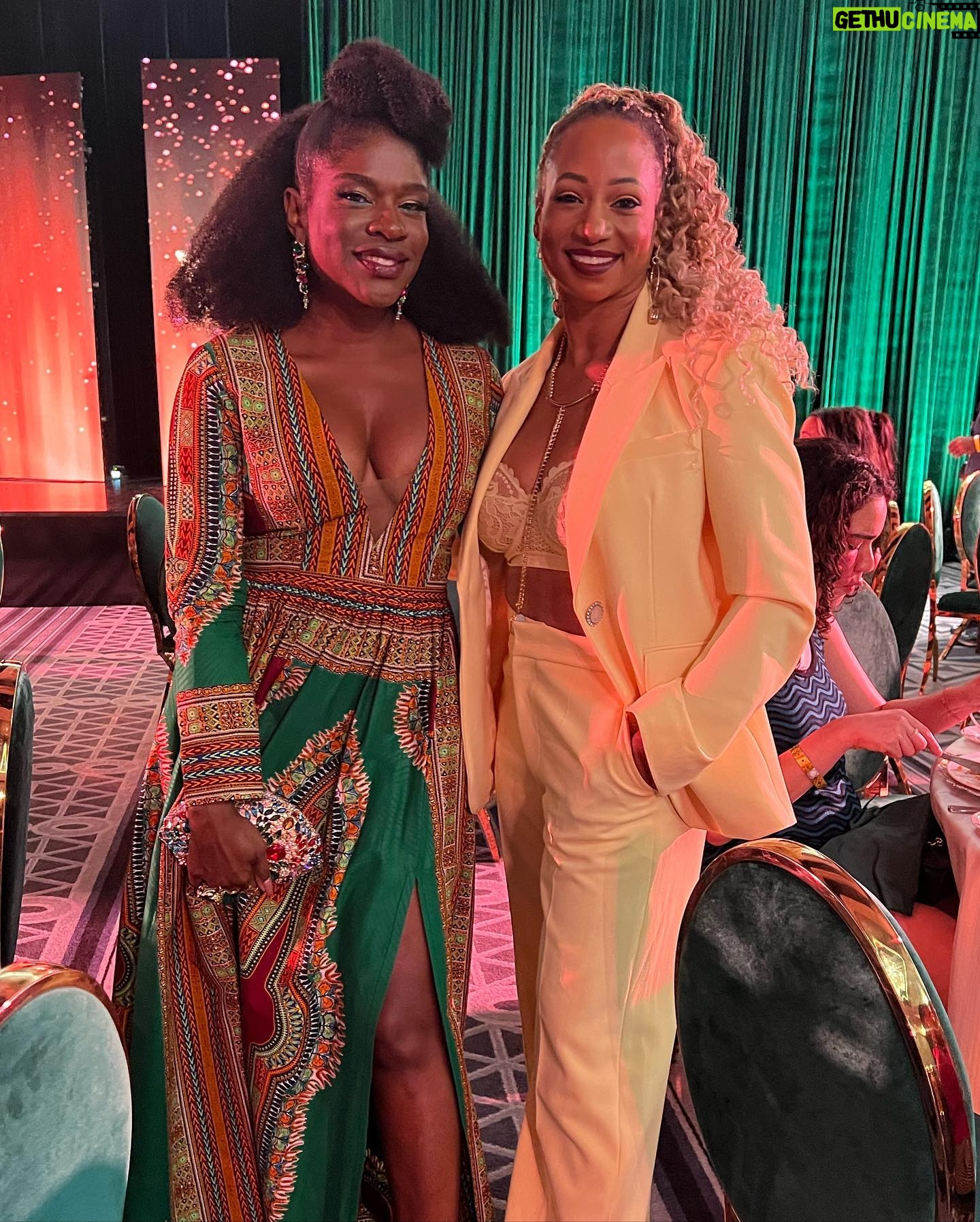 Monique Coleman Instagram - The 6th Annual @heirsofafrika #InternationalWomenofPower awards luncheon was a blessing to everyone who attended!!! We laughed, we cried, we danced, and we healed! We celebrated and adjusted each others crowns so that we can continue to go out into the world and spread more love and light! Bless you @koshiemills for casting this incredible vision and seeing it through year after year β¨π Thank you to @blackradiancebeauty for keeping us looking fresh throughout the day! And Iβm sending so much to all the QUEENS who were in the room & those around the world! See you next year πβ¨ππΎ Fit Details: π@rebeccacrewsofficial @elselingerie π@atranova_by_sheilab ππΎ @maisonpriveepr_la