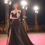Moon Lau Instagram - 初心不變♥️ 十年，一路走來 感謝，感恩，感動♥️ 感謝一直以來愛錫我的你們♥️ Makeup by @angelashum @angelashummakeup Hair by @privateisalon Joseph Lui Gown by @vvvvictorchan @victorchanstudio Jewellery by @lukfookjewellery_official @veronron1020 @ms.mattlau 🫶🏻🫶🏻🫶🏻 #happybirthdaytvb #萬千星輝賀台慶2023 #letsparty !!!