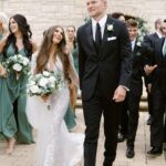 Morgan Simianer Instagram – Special moments from our special day. Words cannot express how happy I am to be your wife. #KAYPartner A huge thanks to @kayjewelers for these beautiful wedding bands, Stone can’t stop staring at his. #EveryKiss