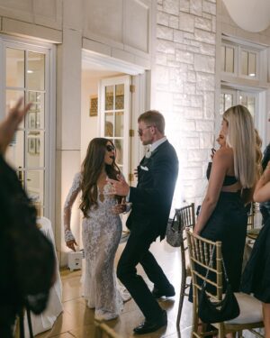 Morgan Simianer Instagram - Special moments from our special day. Words cannot express how happy I am to be your wife. #KAYPartner A huge thanks to @kayjewelers for these beautiful wedding bands, Stone can’t stop staring at his. #EveryKiss