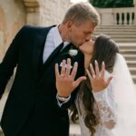Morgan Simianer Instagram – Special moments from our special day. Words cannot express how happy I am to be your wife. #KAYPartner A huge thanks to @kayjewelers for these beautiful wedding bands, Stone can’t stop staring at his. #EveryKiss