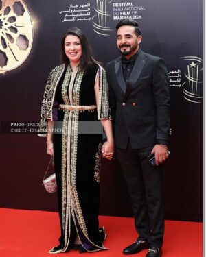 Mounia Lamkimel Instagram - @marrakechfilmfestival 
💍: @naamanadil 
👗: @zor.creations 
👔: @zaim_lux 
#marrakechfilmfestival 
#red_carpet 
#20th #edition #mounia_lamkimel #mounialamkimel #مونية_لمكيمل #couple #couples #couplephotography #festival #vibes