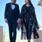 Mounia Lamkimel Instagram - Partners 🖤✔️ @naamanadil @rachid.asry @mostapha_smihri Tenue :l’adorable @zor.creations Maquillage et coiffure : le talentueux @halim_barakat_official #couple #couples #couplelove #black #blacklove #husbandandwife #ihavethebesthusband #mounialamkimel #mounia_lamkimel #adilnaaman #adil_naaman #machy #machymachy #newbalance #newlook #actor #actress #actresses