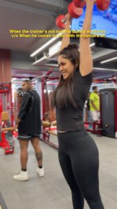 Mrunal Thakur Instagram - Disclaimer: Please don’t try this at home or the gym 🤪 #TuesdayWorkoutsDoneRight #WorkoutLifeBalance