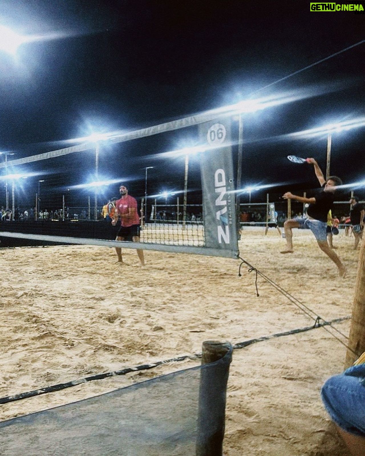 Murilo Cezar Instagram - que experiência incrível! jogar um torneio de beach tênis em casa. foi um baita desafio, e com certeza terão próximos. valeu meu parceiro 👊🏻