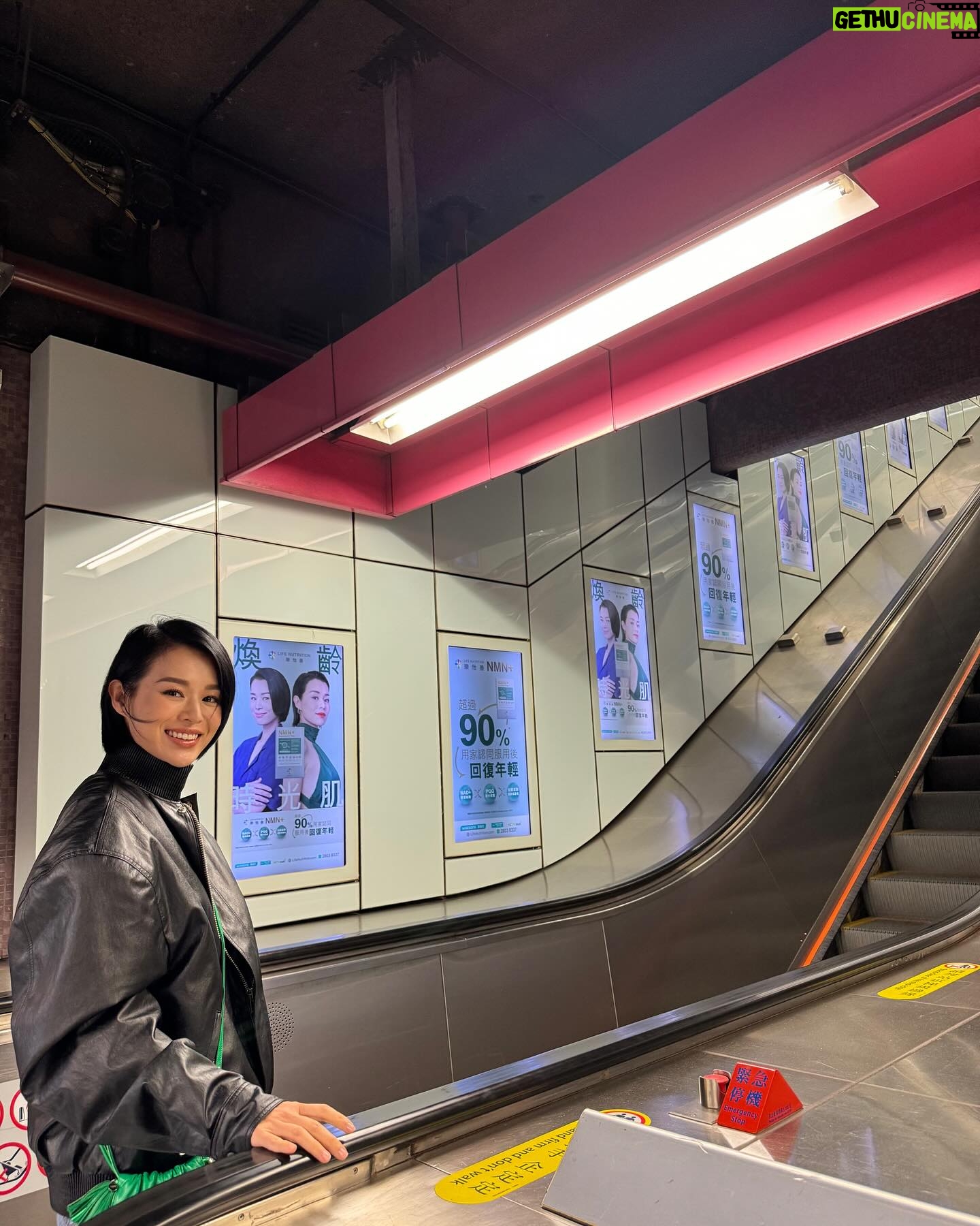 Myolie Wu Instagram - When you see yourself in MTR station 😛💚 @lifenutrition #lifenutrition #樂怡善NMN #世衞註冊NMN #煥齡時光肌