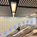 Myolie Wu Instagram – When you see yourself in MTR station 😛💚 @lifenutrition 
#lifenutrition 
#樂怡善NMN
#世衞註冊NMN
#煥齡時光肌