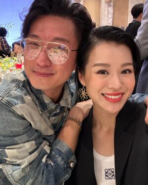 Myolie Wu Instagram - Big congratulations to Bowie and Ben for the 100 days of little Hayven, 祝小寶寶身體健康，聽聽話話，錫曬媽咪爹爹， thank you for having us! 👶🏻❤️
好開心見到好多好朋友，最開心見返我的野蠻奶奶！ ❤️❤️
@_bowiecheung @benontheroad @yogooloo 
#袁咕碌