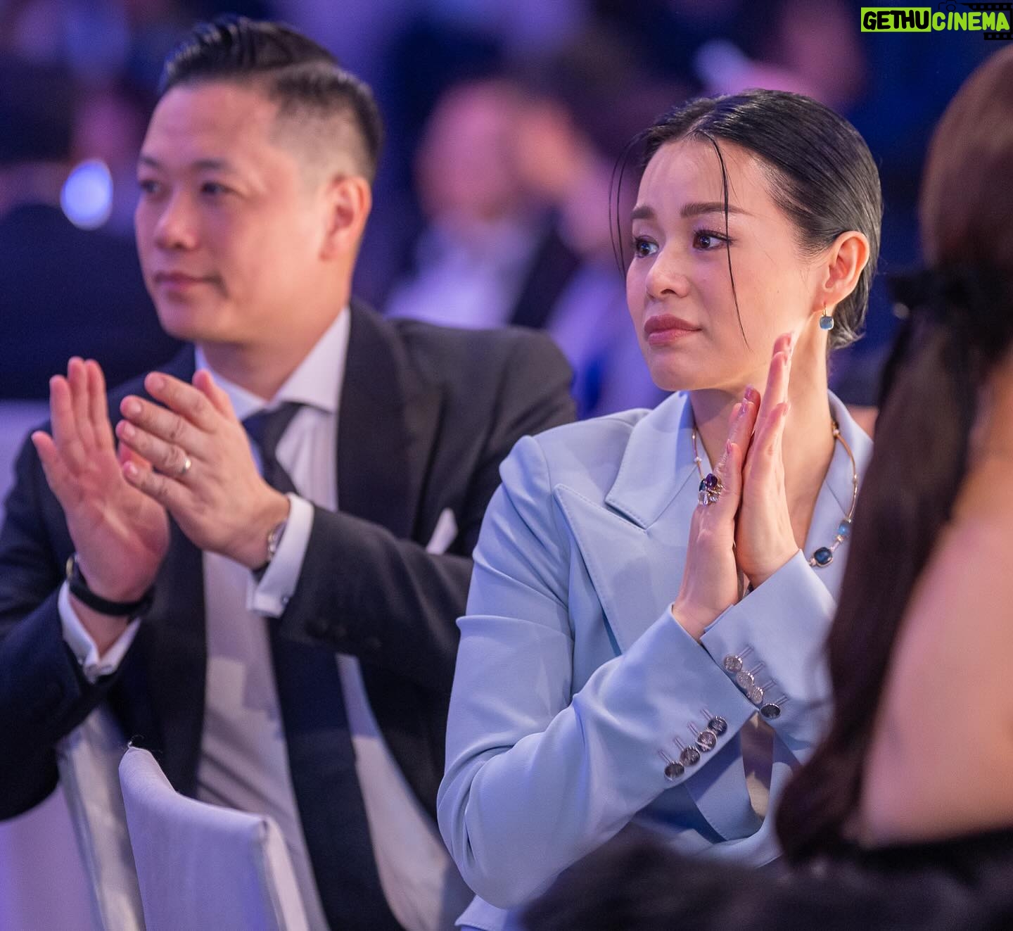 Myolie Wu Instagram - Thank you @makeawishhk for inviting us to their 25th Anniversary Gala Dinner💫 I was really touched to witness how wishes created hopes and changed the lives of children with critical illnesses and especially their families. Among all the heartwarming moments, Ryan’s wish was truly awe-inspiring. Despite battling two types of cancer, he still yearned for exploring the world using his own feet. With the support of Make-A-Wish Hong Kong, his wish of owning a road bike came true🚲 His heartfelt desire to use this bike to raise funds for other Wish Children and fulfill more beautiful Wishes impressed me a lot too. ❤️ Let’s spread more love together and make our world a even better place💖 @hakkaphil @colleenmcyu Learn more about Make-A-Wish Hong Kong here: https://makeawish.org.hk/ #HopeBeginsWithYou #25YearsOfWishes #makeawishhk