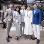 Myolie Wu Instagram - Some behind the scenes, Mr Brunello checking Mr Lee’s suit to perfection 😄, so happy to meet many friends and fans too! ❤️🇮🇹 @brunellocucinelli @brunellocucinelli_brand #brunellocucinelli #milanfashionweek2024