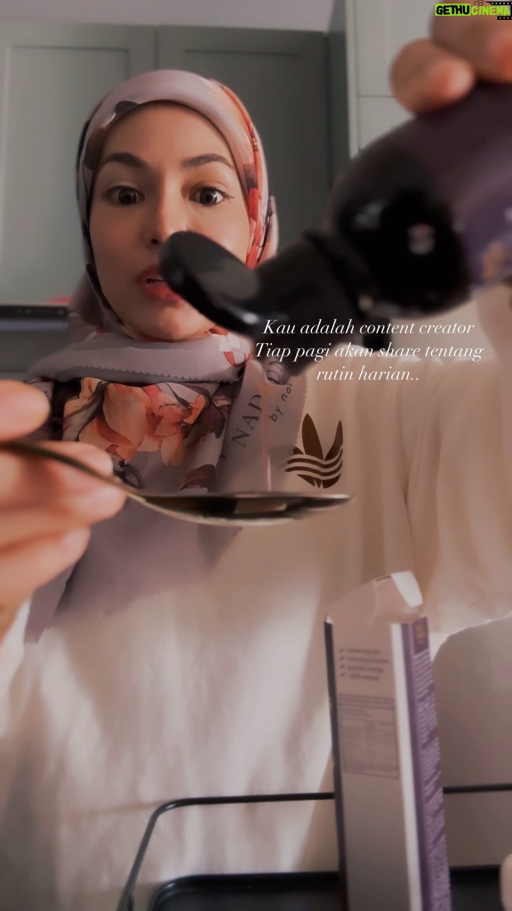 Nad Zainal Instagram - Nak kurus kena banyak sabar, bukan minum sekali esok turun 20 kilo, begitu juga shoot content kena sabar juga, bukan sekali take dah siap @berryshape_hq siapa nak kecik sebelum RAYA cepat order sekarang