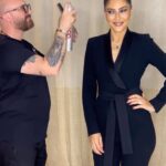 Nada Moussa Instagram - “ @nadamoussaofficial Creating red carpet-worthy hair magic with the expert @mahernazeer7 ! ✨ Be amazed by the stunning hairstyles that will steal the spotlight. Nazeer’s expertise brings the perfect touch of elegance and style. #GFF #AlSagheerGroup #HairByNazeer #RedCarpetGlam #HairMagic”
