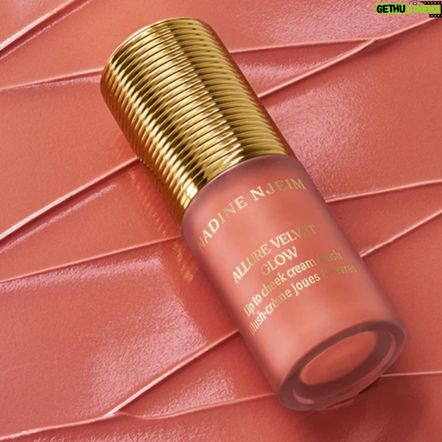 Nadine Njeim Instagram - “Embrace the allure of a velvet dream with this creamy blush that effortlessly transforms into a silky smooth , soft-focus, blurring effect. Experience lightweight and long-lasting beauty that will leave you feeling effortlessly radiant all day long. 💖✨ #AllureVelvetBlush #CreamyDreams #EffortlessBeauty #beauty #glow #nadinenjeimbeauty #unveilyourbeauty #beautycommunity Shop at Nadinenjeim.com 🔗 link in bio @nadine.njeim.beauty