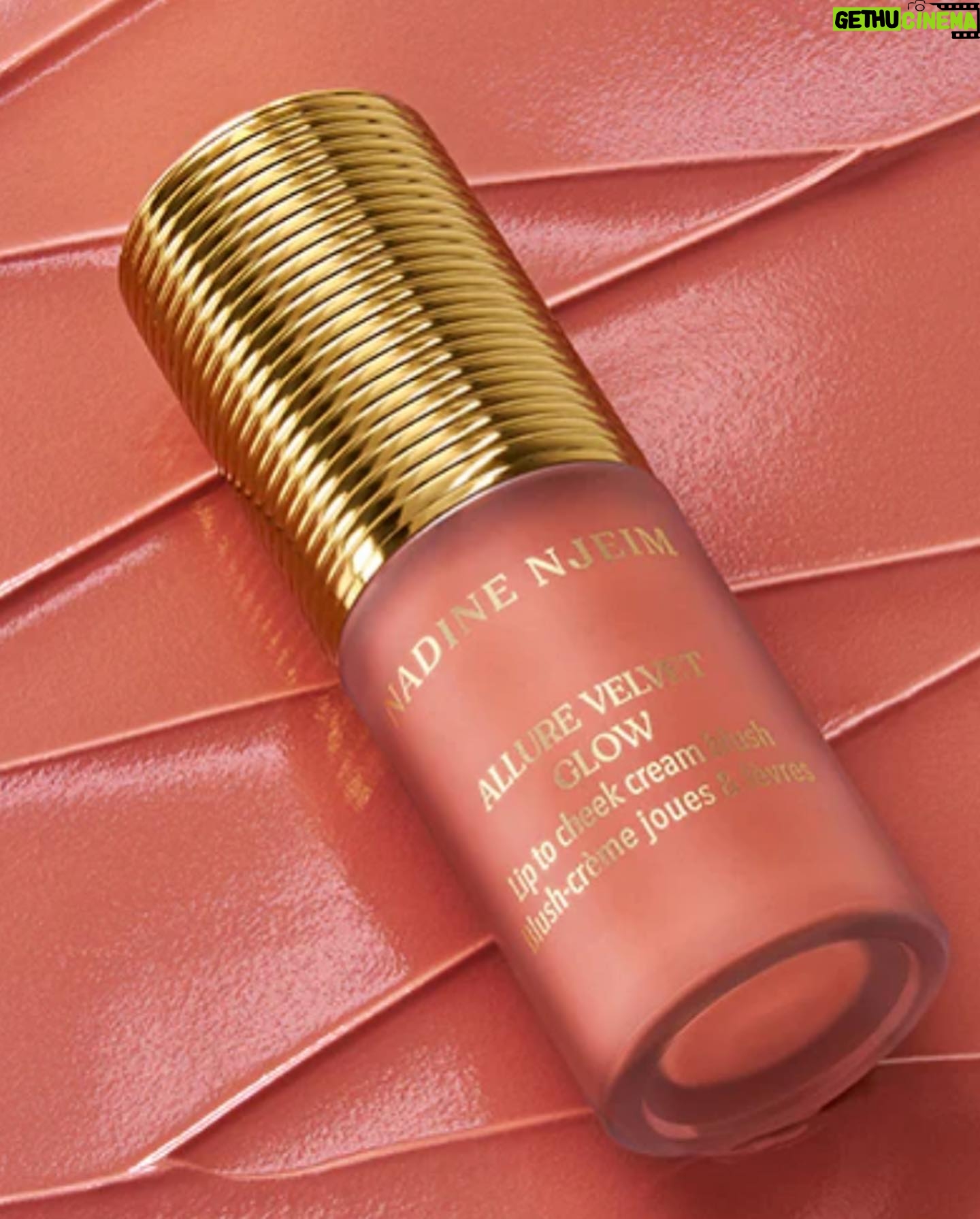 Nadine Njeim Instagram - ALLURE VELVET GLOW cream blush lip to cheek in shade Nadine Privée! My all time favourite nude peach 🌟 available on Nadine Njeim website 🔗 link in bio @nadine.njeim.beauty #nadinenjeimbeauty #NNNbeauty #findyourlight #unveilyourbeauty