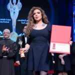 Nahed El Sebai Instagram - سعيدة و ممتنة جدا للمهرجان الكاثوليكي و لابونا بطرس دانيال شكرا علي ١٠ جوايز لفيلم ١٩ ب و شكرا لصناع فيلم ١٩ ب حقيقي استمتعت و استفدت.جدا بالتصوير معاكم. انا بهدي الجائزة لامي لانها كانت بتحب قوي الفيلم و بتحب جداً المهرجان الكاثوليكي