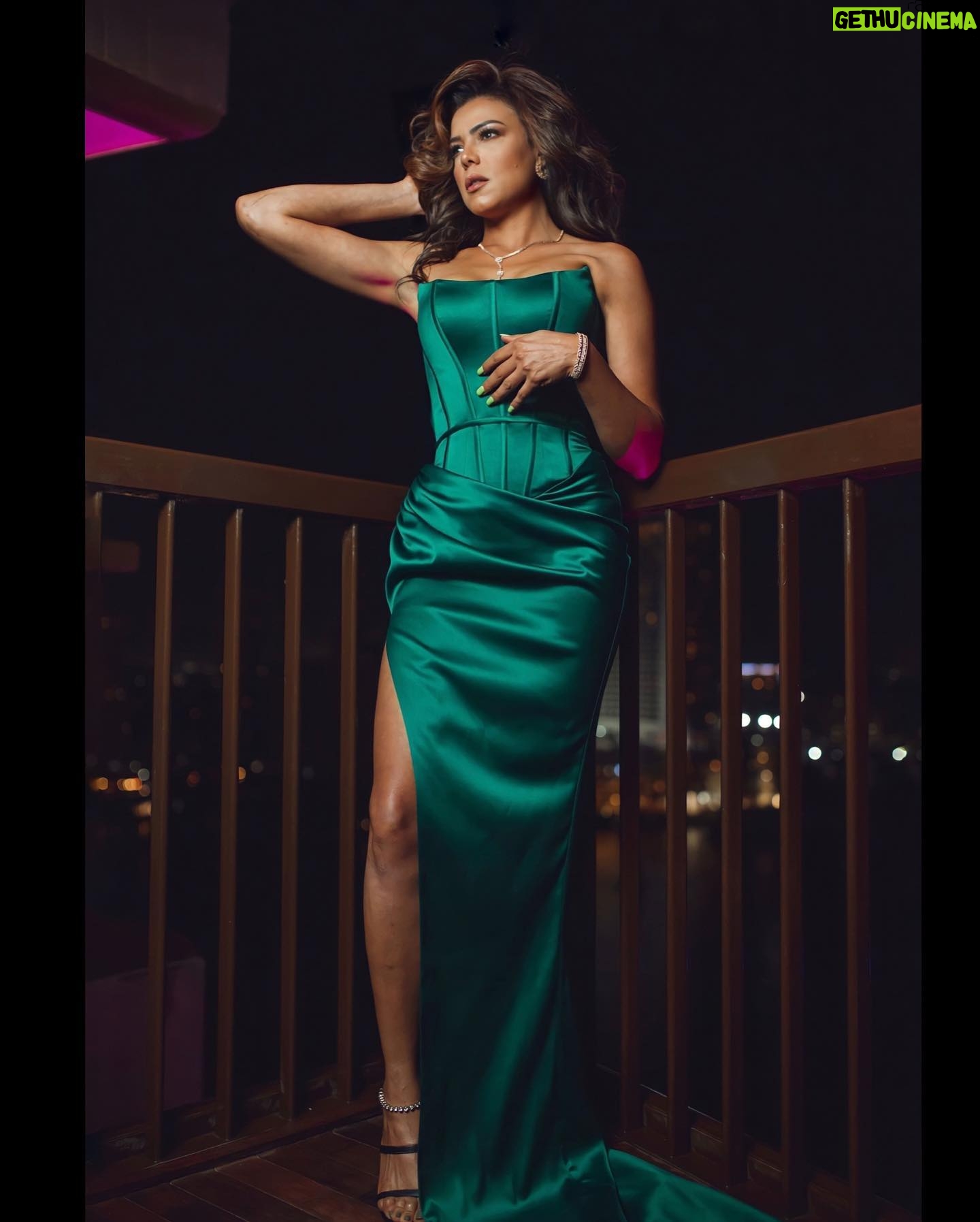 Nahed El Sebai Instagram - From the world premiere of our movie 19B, I really enjoyed working in this movie with ahmed abdallah @ahmada2 . We finally managed to work together. Thanks to all my colleagues who came and loved the movie, thanks for your sweet words about me and the movie. I am very grateful❤️ 💚💚💚 Stylist: @styledbyaseifelnasr Dress: @liastubllaofficial makeup: @miriamyoussrymakeup @makeupbyyaramaziad Hair: @nagla_mn2000 @alsagheersalons Jewlery: @glamour.jewellery Clutch: @okhtein Sandals: @charleskeithofficial 📸: @sohailsasuki1 @redpepper.films @ahmed_emad_phy