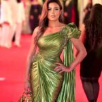 Nahed El Sebai Instagram - From the opening of the 44th edition of cairo international film it was an amazing night ✨⭐️🌟 Thank you for making me feel like a queen U r the best team ever Stylist: @styledbyaseifelnasr Makeup: @wedyanmohy Hairstylist: @nagla_mn2000 @alsagheersalons Dress: @fouadsarkisofficial Clutch: @okhtein Jewelry: @marcriadjewelry and @vintagelanejewerly video @soularabiaofficial #ciff #cairointernatinalfilmfestival #cairofilm