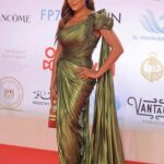 Nahed El Sebai Instagram - From the opening of the 44th edition of cairo international film it was an amazing night ✨⭐️🌟 Thank you for making me feel like a queen U r the best team ever Stylist: @styledbyaseifelnasr Makeup: @wedyanmohy Hairstylist: @nagla_mn2000 @alsagheersalons Dress: @fouadsarkisofficial Clutch: @okhtein Jewelry: @marcriadjewelry and @vintagelanejewerly video @soularabiaofficial #ciff #cairointernatinalfilmfestival #cairofilm