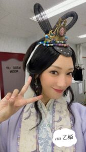 Nanao Instagram - au 乙ちゃんが出来るまで🐟💖 終わった後の髪はこんな感じ😘 Oto Hime; Princess of the Dragon Palace (from the story of Urashima Tarō)🐢🇯🇵