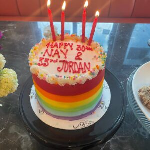 Naomi Scott Instagram - Pride birthday cake.