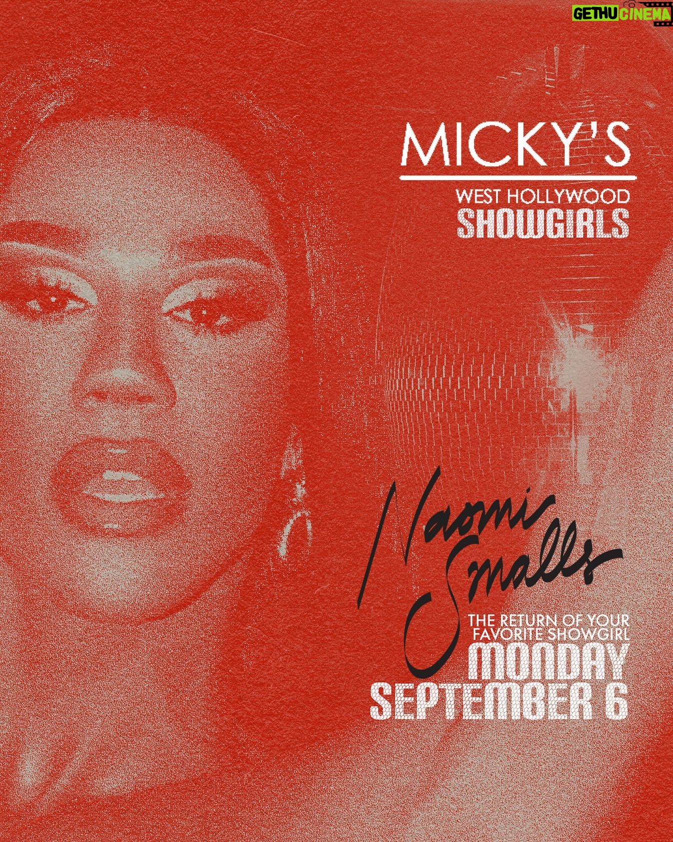 Naomi Smalls Instagram - Los Angeles! California! This Monday 9/6! @mickysweho @showgirlsweho