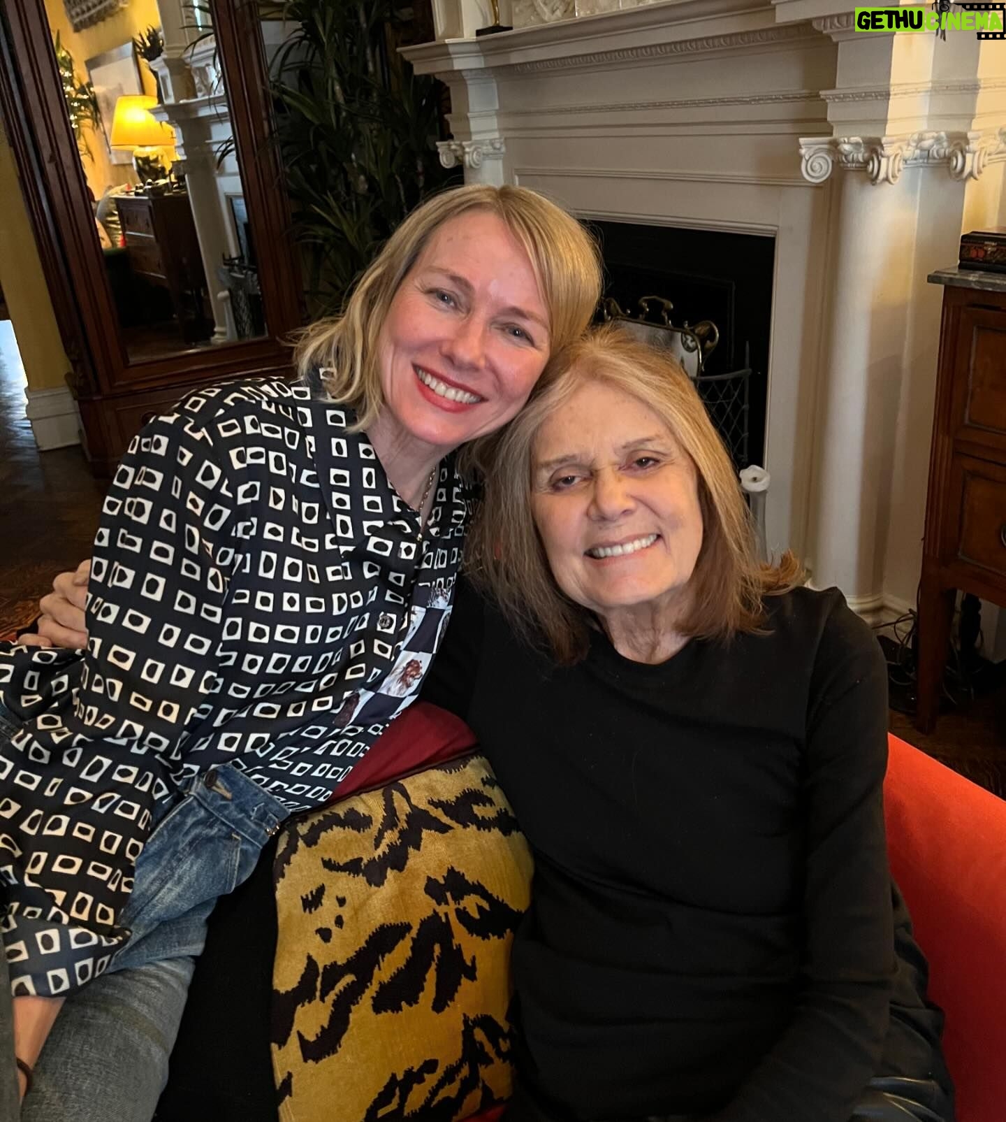 Naomi Watts Instagram - Sipping tea and chin wagging with a mighty group of impressive women. Stories shared of how stepping into vulnerabilities and fears can be the perfect way to tell your story. Thank you @gloriasteinem and @justbobbidotcom for hosting such a wonderful afternoon ♥️