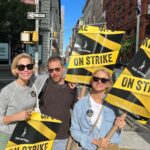 Naomi Watts Instagram - Here with @mslesliebibb and #samrockwell, standing in solidarity with my union brothers and sisters. I’ve been a SAG member for nearly 30 years strong. We need a fair deal NOW! #SAGAFTRAstrike