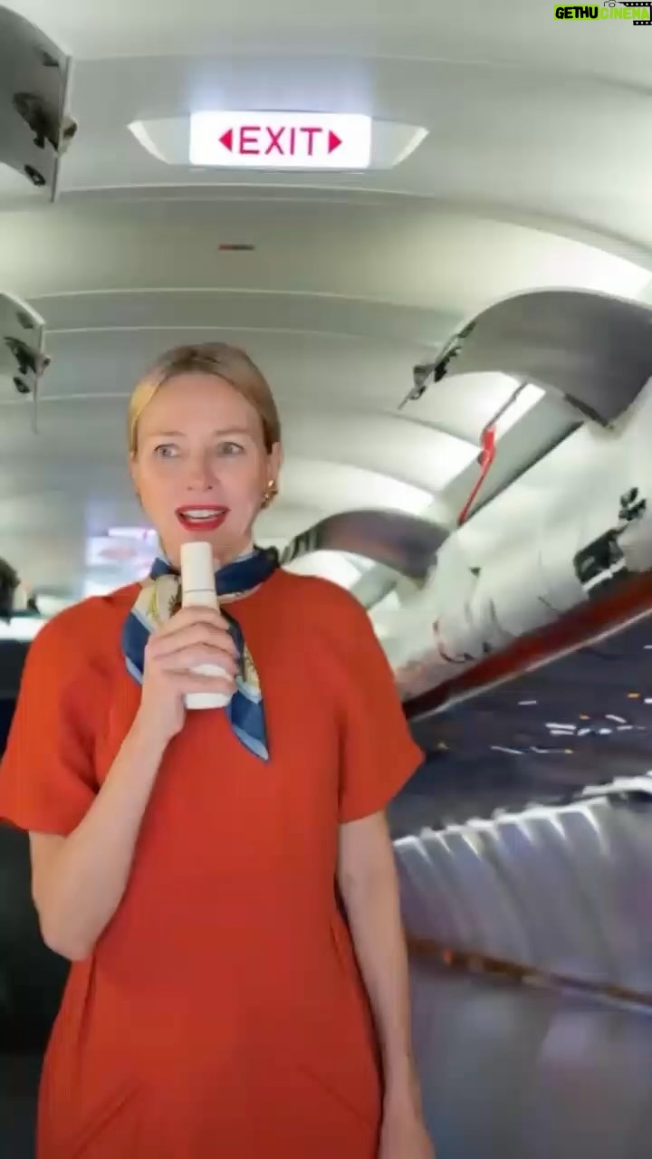 Naomi Watts Instagram - Traveling on Big Game day? Hop aboard #menopauseairlines! “Where the temperature is always rising and our mood swings are more unpredictable than our departure times.” 🛫