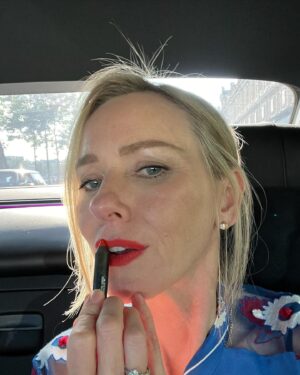 Naomi Watts Instagram - A taste of Paris; indulgent ingredients mixed for every exquisite bite: Start with a vibrant red lip, add a generous serving of rich food and don't forget to check the hair! A sprinkle of pastries and subtle dash of shameless product placement just for a spicy kick. Add a healthy smattering of daytime naps after a sniff of fancy fresh flowers. Shake up elaborate cocktails and celebrate a special birthday ❤️. Don't forget to savor a favorite sandwich. And to top it off, stir in 8 1/2 ml of Fellini and leave feeling over-served. Oh Paris, your decadence never fails to amaze 🇫🇷. Farewell, until we meet again ❤️❤️❤️.