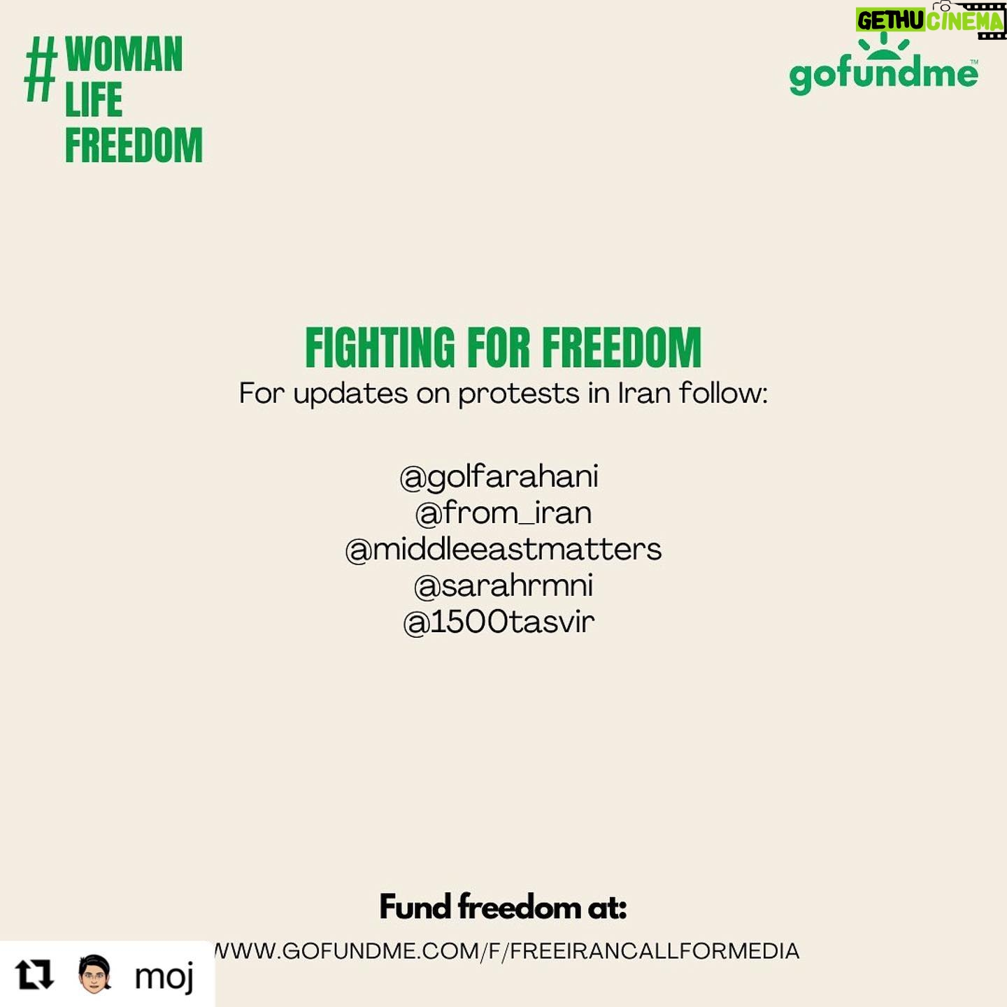 Naomi Watts Instagram - Please take a moment to watch this video from my friend @moj #Repost γ»γ»γ» Please support the women, students and young people in Iran. How you can show love and support: We made it so easy ππ½ 1. Repost assets for Go Fund me to main feed and stories 2 Tag the press I provide below with our message 3 Donate π° I stand with the women of Iran in their fight for freedom. We must come together to raise global awareness and create visibility for the female-led protests and police violence taking place as Iranian women demand their basic human rights. Please share and donate towards the campaign aiming to gain global coverage of this important moment at gofundme.com/f/FreeIranCallForMedia #womanlifefreedom #mahsaamini #zhinaamini